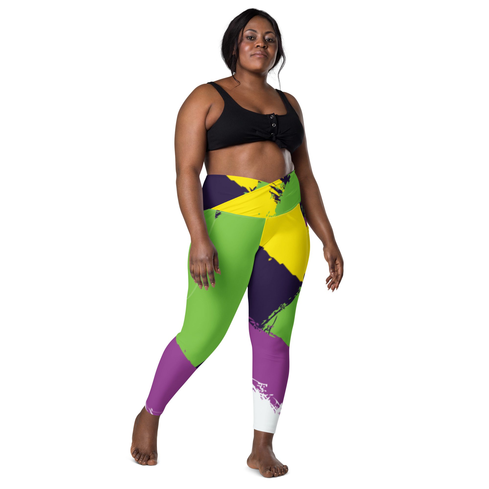 Crossover leggings with pockets – Alaine Size Sexy